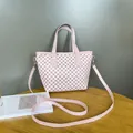 Elegante bolso bandolera rosa con diseño clásico de patrón de círculos geométricos - Rosa