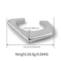 Boheemse zilveren acryl armband met onregelmatige V-vorm en gepolijste afwerking - Zilver Brede Geometrische Stijl (AB0024-2)