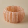 Maillard style wide pink marble resin geometric bracelet with marble pattern - Pink Marble Pattern (AB0063-2)