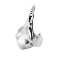 Vintage eagle skull ring in gothic punk stainless steel with distressed silver finish - US 7 / Silver