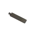 Colgante rectangular minimalista en negro mate con acabado de acero inoxidable - Negro 10*40mm (Con Cierre de Fianza)