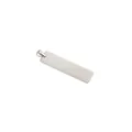Minimalist silver rectangular tag pendant with polished stainless steel finish for DIY engraving - Steel Color 10*40mm (With Bail Clasp)
