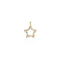 Exquisite 18K gold-plated star pendant with white pearls and sparkling cubic zirconia - Pentagram (ADW05818) / Gold