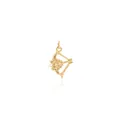 18K vergulde pijl en boog hanger met zirkoon, minimalistisch luxe sieraad voor dames - Goud