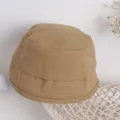 Cappello da pescatore kaki in cotone per bambini stile giapponese con cuciture - Taglia unica / Kaki