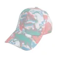 Casquette de baseball dégradée tie-dye en coton sergé rose et bleu au style urbain - Taille unique / Camouflage Rose