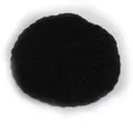 Classic black knitted beret for kids in soft wool blend fabric with round shape - One Size / Black