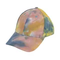 Cappellino da baseball tie-dye in cotone con sfumatura blu e arancione vivace - Taglia unica / Mimetico Arancione