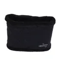 Men's winter knit snood in black with plush faux fur lining and xboy embroidery - One Size / Navy Blue Neck Warmer