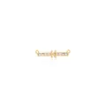 Pendente a barra placcato oro 18K con lettera K e zirconi per gioielli DIY - Stile K