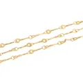 Unfertige 18K vergoldete Kupfer-Gliederkette für DIY-Schmuckherstellung 1m Länge - Gelbgold