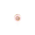 Exquisite 18K gold plated ball connector pendant with pink enamel and zircon stone - Pink