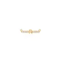 Ciondolo lettera R placcato oro 18K con zirconi e doppi occhielli per gioielli DIY - Stile R