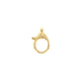 Fermoir mousqueton ovale plaqué or 18K poli pour colliers de bijoux DIY - Or