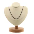 Collier géométrique minimaliste en cuivre plaqué or 18 carats avec finition noire - Noir & Or