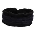 Cache-cou d'hiver pour hommes en bleu marine avec doublure polaire noire épaisse - Bleu Marine Cache-cou