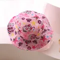Cappello da sole rosa da principessa per bambine con castello e laccetto bianco - Taglia unica / Castello Rosa