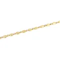 18K gold-plated pig nose link chain with micro-pave cubic zirconia for DIY jewelry - Gold