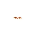 Detailed view of 18K gold plated MAMA connector with red enamel for DIY jewelry - Red