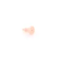 Macro detail of a flesh-pink silicone earring back with a three-tier cone design - 3.5mm / Pink