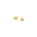 Macro shot of 18K gold-plated irregular matte spacer beads for DIY jewelry making - Style 7