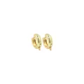 Boucles d'oreilles huggies dorées 18 carats avec anneaux pour bijoux faits main - Créole Avec Boucle / Or