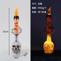 Large Skull With Hands And Orange Lights