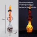 Halloween LED candle lamp with skull and ghost hand design for party decor - Large Skull With Hands And Orange Lights