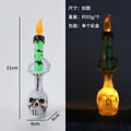 Large Skull With Hands And Green Lights