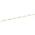 18K gold-plated star chain with micro-set green zircon charms for DIY jewelry making - Gold/Green