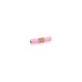 Dettaglio macro della perla a tubo in bambù placcata oro 18K con smalto rosa e zirconi - Stile Tubo Diritto di Bambù / Viola Chiaro