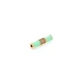 Dettaglio del tubo in smalto verde menta con inserto in zircone dorato per gioielli DIY - Stile Tubo Diritto di Bambù / Verde smeraldo
