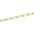 Gepolijste 18K vergulde ovale schakelketting voor DIY armband en ketting sieraden maken - Goud