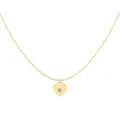 Élégant collier cœur en argent S925 doré avec une pierre centrale en zircon brillant - Argent 925 / Or