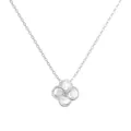 Collana a quadrifoglio in argento sterling S925 con intarsio in madreperla bianca - Collana A Quadrifoglio In Madreperla / Oro Bianco Quadrifoglio (DY191644)