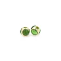 18K gold-plated copper beads with green zircon for DIY bracelet making accessories - Green