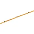 Chaîne gourmette plaquée or 18K avec trois pierres précieuses en forme d'étoile DIY - Étoile Multicolore (ADW04126)