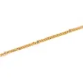 Chaîne à maillons plats plaquée or 18 carats avec étoiles et zircons brillants - Étoile Blanche (ADW04126)