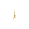 18K gold-plated mini guitar pendant with cubic zirconia for DIY necklaces and bracelets - Gold