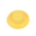Miniature bright yellow woven straw hat for DIY crafts and doll creative decoration - Yellow
