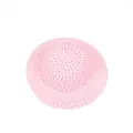 Pink woven straw hat for kids DIY painting projects featuring a hollow round top design - Soft Pink