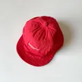 Rode honkbalpet voor baby's van katoen met Discover-borduurwerk en een zachte klep - Rood