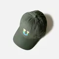 Casquette de baseball vert foncé pour enfant avec lettre U brodée arc-en-ciel - Vert Foncé