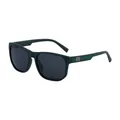 Quadratische, matt-dunkelgrüne Polarisierte Sonnenbrille mit grauen Gläsern im Vintage-Stil - Matt Grün Rahmen Graue Gläser