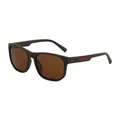 Lunettes de soleil polarisées carrées pour hommes avec verres bruns et branches marron - Monture Thé Verres Thé