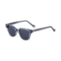 Lunettes de soleil œil de chat chic avec monture gris transparent et verres foncés - C3 Monture Grise Gris (Gris Transparent)