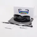 Σετ έξυπνα γυαλιά LED με καλώδιο φόρτισης USB και φορητή θήκη αποθήκευσης για πάρτι - Μαύρο
