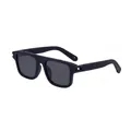 Gafas de sol cuadradas negro mate para hombre con montura gruesa y lentes oscuras - Negro Mate / Lentes Grises