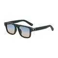 Gafas de sol cuadradas verde mate con lentes de degradado azul a naranja - Verde Mate Montura Gunmetal Degradado Azul Amarillo