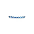 Connettore malocchio in rame placcato oro 18K per la creazione di gioielli fai-da-te - Placcato Platino Blu Chiaro